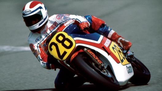 Spencer nel 1982, suo primo anno nel Motomondiale