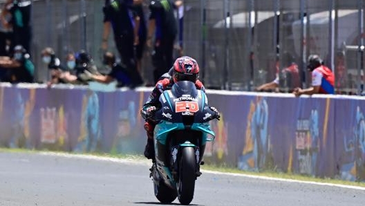 Fabio Quartararo vince a Jerez nel 2021. Afp