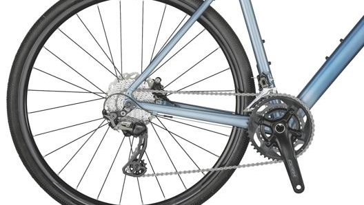 Gruppo Shimano Grx a 22 velocità con doppia corona