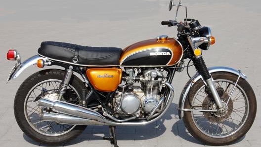 Un esemplare di Honda CB 500 Four in splendide condizioni