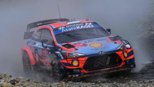 Ott Tanak sulla Hyundai i20. Afp