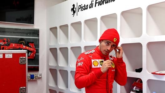 Charles Leclerc a Fiorano per il test