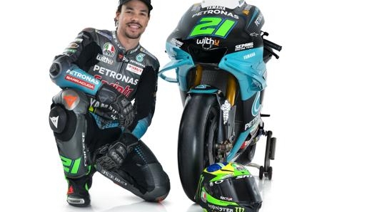 Franco Morbidelli con la nuova M1 Petronas