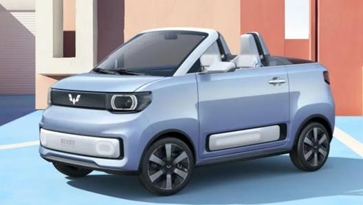 Il rendering della Hong Guang mini Ev cabrio