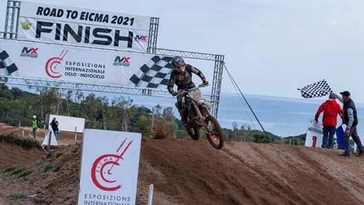 Thomas Olsen (Husqvarna) all’arrivo della Supercampione