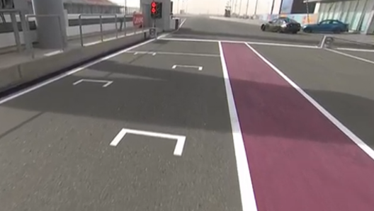 La mini griglia in pit lane a Losail