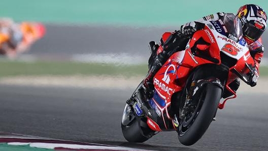 Johann Zarco durante il GP. Afp