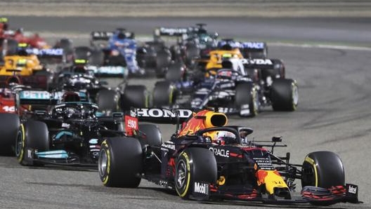 Uno scatto del GP del Bahrain. Ap