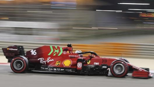 Charles Leclerc durante le qualifiche. Lapresse