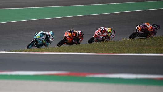 Un passaggio del GP dell'Algarve a Portimao dove Migno è arrivato terzo. Afp