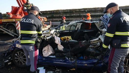 Un incidente sull'autostrada A4 lo scorso dicembre. Ansa