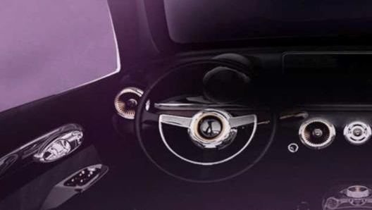 Un rendering dell’interno dell’auto