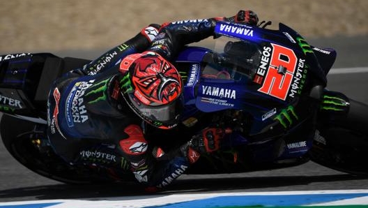 Quartararo in azione a Jerez de la Frontera