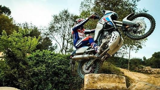 Toni Bou sulla Honda Africa Twin