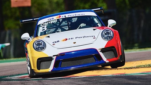 Alberto Cerqui con la sua Porsche 911 GT3