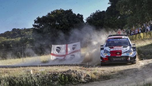 Il campione del mondo Sébastien Ogier su Toyota Yaris Gazoo Racing