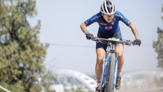 Marika Tovo con la maglia azzurra