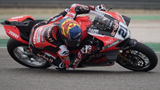 Rinaldi impegnato sul tracciato di Aragon. Getty