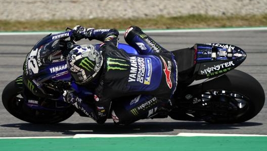 Maverick Viñales in sella alla sua Yamaha M1