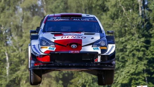 Il campione del mondo Sébastien Ogier su Toyota Yaris Gazoo Racing