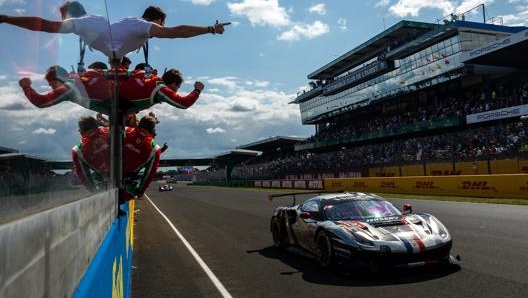 La Ferrari 488 Gte Evo numero 83 vincitrice della classe Lmgte Am alla Le Mans 2021