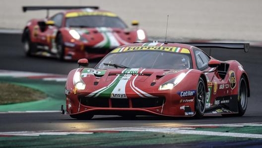 Le Ferrari 488 Gte protagoniste del Mondiale Endurance Wec 2021