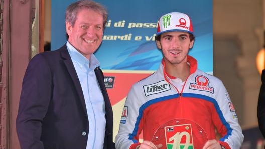 Copioli con Pecco Bagnaia nel 2020. Fmi