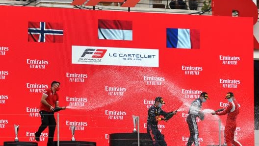 Il podio F3 della gara del Paul Ricard