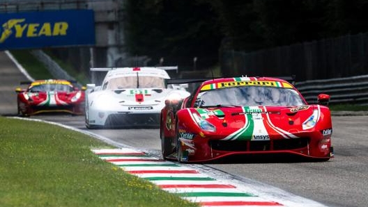 La Ferrari 488 Gte Evo numero 51 di Pier Guidi-Calado alla 6 Ore di Monza