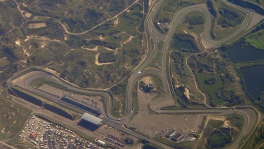 La vista dall’alto del tracciato olandese di Zandvoort