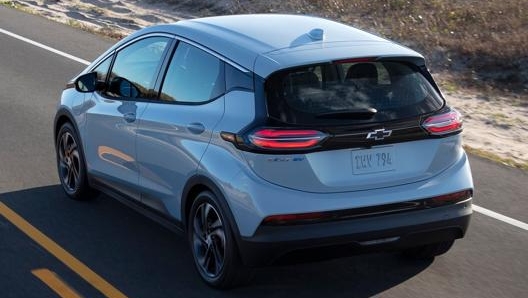 Chevrolet Bolt è equipaggiata con un motore elettrico da 200 Cv