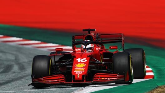 La SF21 di Leclerc al Red Bull Ring. Getty