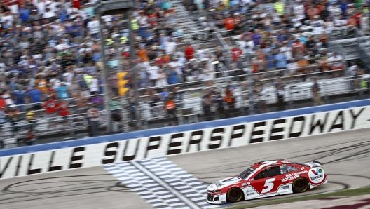 Kyle Larson, vincitore della Ally 400. Afp