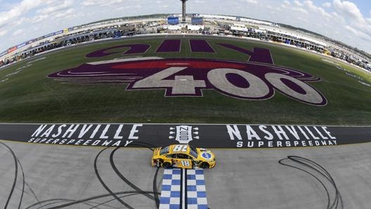 Kyle Busch, ottavo al traguardo. Afp