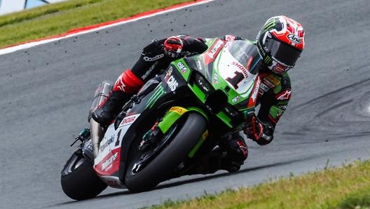 Jonathan Rea con la sua Kawasaki