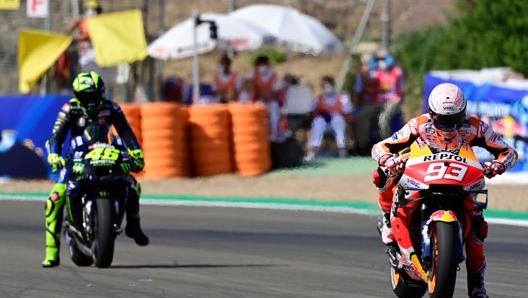 Rossi e Marquez. Afp