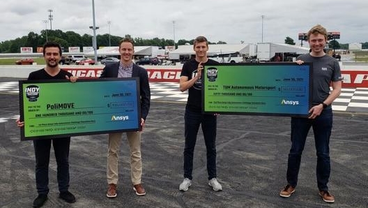 La premiazione dell’Indy Autonomous Challenge