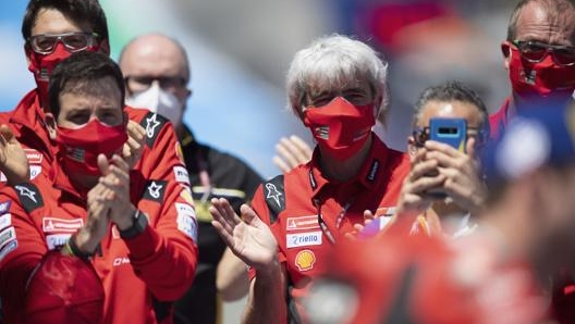 Gigi Dall’Igna e lo staff Ducati. Getty