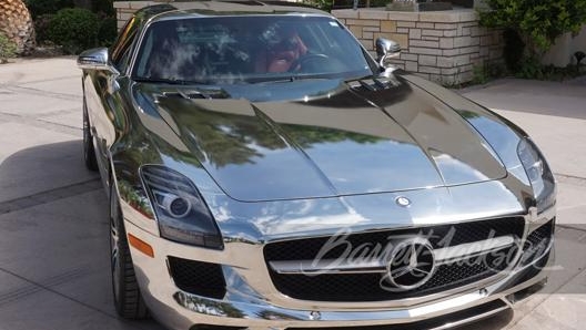 La Mercedes Sls Amg Gullwing grigio metallizzata del 2011 è stata acquistata da Siegfried solo durante un'asta Barrett-Jackson nel giugno 2019