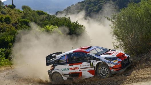 Il leader della classifica iridata Sébastien Ogier su Toyota Yaris Gazoo Racing