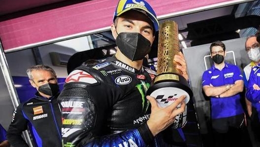 Una sola vittoria stagionale, per il momento, per Maverick Vinales: lo spagnolo ha vinto la prima gara in Qatar (foto @maverick12official)