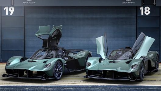 Coupé e Spider, le due versioni stradali della Aston Martin Valkyrie