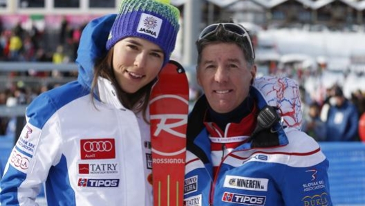 Petra Vlhova e  Livio Magoni.