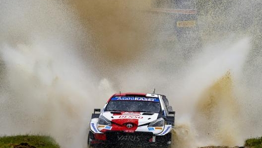 La Toyota Yaris di Sébastien Ogier del team Gazoo Racing