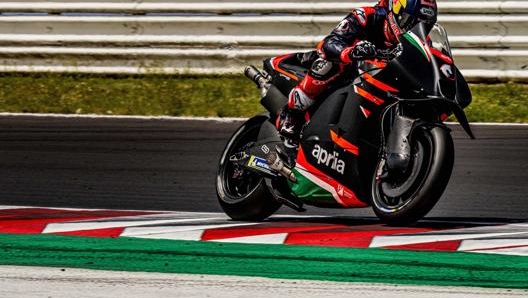 Andrea Dovizioso sull'Aprilia