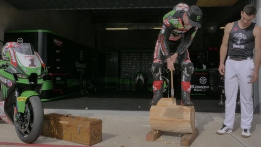 Rea si cimenta nella Aizkolaritza sotto gli occhi di un maestro eccezionale come Vicente (foto @krt_worldsbk)