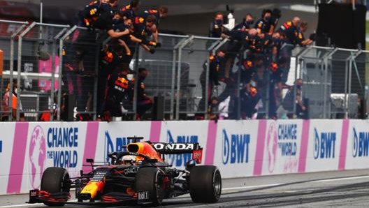 Max Verstappen trionfa in Austria. Getty