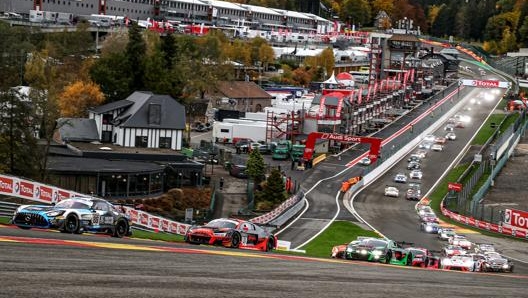 La partenza della 24 Ore di Spa nel 2020. SRO/Kevin Pecks