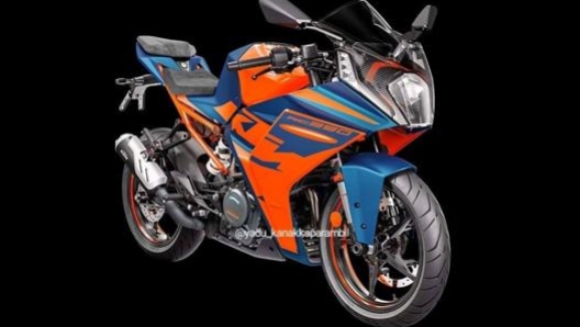 La colorazione arancio-blu è ripresa direttamente dalla 1290 Super Duke R