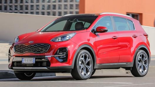 Il frontale della Kia Sportage